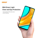 For Xiaomi Redmi 9 / 9A / 9C 2 PCS ENKAY Hat-Prince 0.26mm 9H 6D Curved Full Screen Eye Protection Green Film Tempered Glass Protector