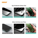 For Samsung Galaxy A71 2 PCS ENKAY Hat-Prince 0.26mm 9H 6D Curved Full Screen Eye Protection Green Film Tempered Glass Protector