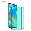 For Redmi Note 9S/Note 9 Pro 5 PCS ENKAY Hat-Prince 0.26mm 9H 6D Curved Full Screen Eye Protection Green Film Tempered Glass Protector