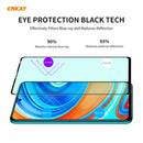 For Redmi Note 9S/Note 9 Pro 5 PCS ENKAY Hat-Prince 0.26mm 9H 6D Curved Full Screen Eye Protection Green Film Tempered Glass Protector