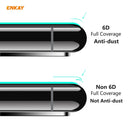 For Redmi Note 9S/Note 9 Pro 5 PCS ENKAY Hat-Prince 0.26mm 9H 6D Curved Full Screen Eye Protection Green Film Tempered Glass Protector