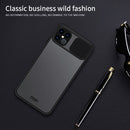 For iPhone 12 / 12 Pro MOFI Xing Dun Series Translucent Frosted PC + TPU Privacy Anti-glare Shockproof All-inclusive Protective Case(Black)