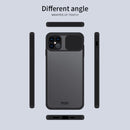 For iPhone 12 / 12 Pro MOFI Xing Dun Series Translucent Frosted PC + TPU Privacy Anti-glare Shockproof All-inclusive Protective Case(Black)