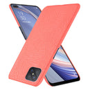 For Oppo Reno4 Z 5G/A92S Shockproof Crocodile Texture PC + PU Case(Red)