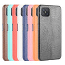 For Oppo Reno4 Z 5G/A92S Shockproof Crocodile Texture PC + PU Case(Red)
