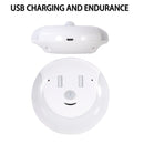 USB Charging Light & Human Body Sensing Control Smile Magnetic Night Light(Warm white light)