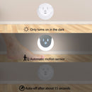 USB Charging Light & Human Body Sensing Control Smile Magnetic Night Light(Warm white light)