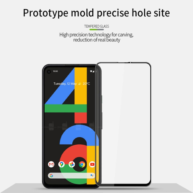 For Google Pixel 4a PINWUYO 9H 3D Curved Full Screen Explosion-proof Tempered Glass Film(Black)