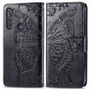 For Motorola G Pro Butterfly Love Flower Embossed Horizontal Flip Leather Case with Bracket / Card Slot / Wallet / Lanyard(Black)