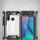 For Motorola One Fusion+ Magic Armor TPU + PC Combination Case(Silver)