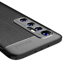 For Xiaomi Mi 10 Ultra Litchi Texture TPU Shockproof Case(Navy Blue)