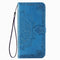 For Google Pixel 4a Mandala Flower Embossed Horizontal Flip Leather Case with Bracket / Card Slot / Wallet / Lanyard(Blue)