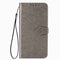 For Google Pixel 4a Mandala Flower Embossed Horizontal Flip Leather Case with Bracket / Card Slot / Wallet / Lanyard(Gray)