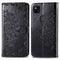 For Google Pixel 4a Mandala Flower Embossed Horizontal Flip Leather Case with Bracket / Card Slot / Wallet / Lanyard(Black)