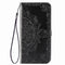 For Google Pixel 4a Mandala Flower Embossed Horizontal Flip Leather Case with Bracket / Card Slot / Wallet / Lanyard(Black)