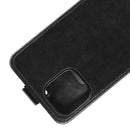 For iPhone 12 mini R64 Texture Single Vertical Flip Leather Protective Case with Card Slots & Photo Frame(Black)