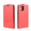 For iPhone 12 mini R64 Texture Single Vertical Flip Leather Protective Case with Card Slots & Photo Frame(Red)