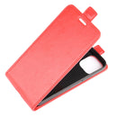 For iPhone 12 mini R64 Texture Single Vertical Flip Leather Protective Case with Card Slots & Photo Frame(Red)