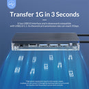 ORICO WB-7P 7 in 1 Type-C Transparent HUB