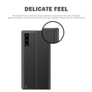For Xiaomi Redmi 9C Side Window Display with Magnetic Suction / Bracket / Sleep Function / Plain Leather + PC Flip Phone Case(Rose Gold)