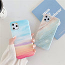 For iPhone 12 Pro Max TPU Smooth Marbled IMD Mobile Phone Case(Snow Gold F23)