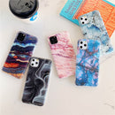 For iPhone 12 / 12 Pro TPU Smooth Marbled IMD Mobile Phone Case(Snow Powder F19)