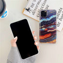For iPhone 12 / 12 Pro TPU Smooth Marbled IMD Mobile Phone Case(Snow Powder F19)