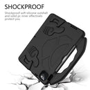Children EVA Shockproof Tablet Case with Thumb Bracket For iPad Air 2022 / 2020 10.9(Black)