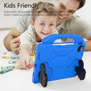 Children EVA Shockproof Tablet Case with Thumb Bracket For iPad Air 2022 / 2020 10.9(Blue)
