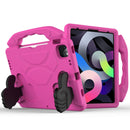 Children EVA Shockproof Tablet Case with Thumb Bracket For iPad Air 2022 / 2020 10.9(Rose Red)