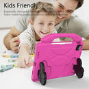 Children EVA Shockproof Tablet Case with Thumb Bracket For iPad Air 2022 / 2020 10.9(Rose Red)