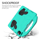 Children EVA Shockproof Tablet Case with Thumb Bracket For iPad Air 2022 / 2020 10.9 (Glacier Green)