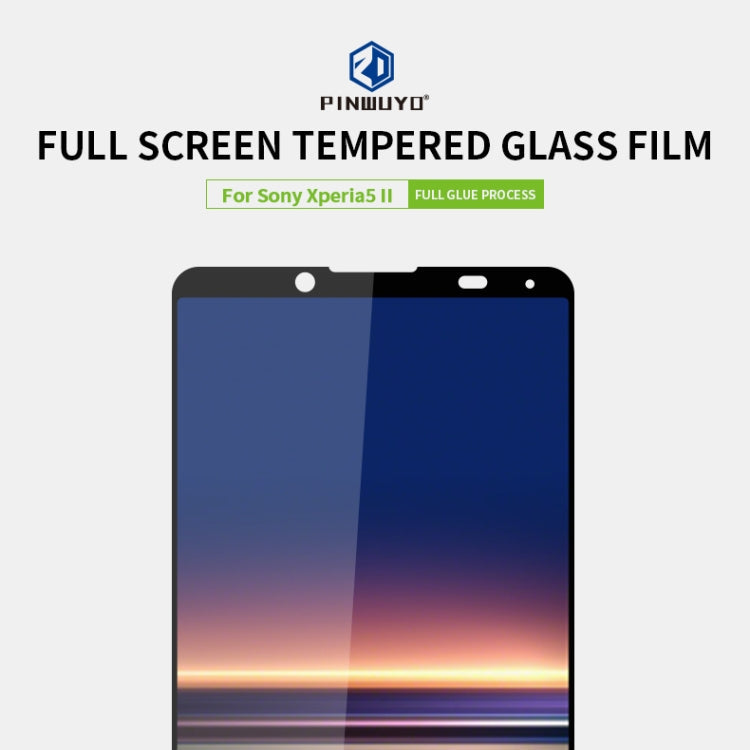 For Sony Xperia5 II PINWUYO 9H 2.5D Full Screen Tempered Glass Film(Black)
