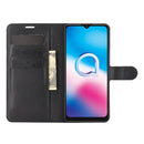 For Alcatel 3X 2020 Litchi Texture Horizontal Flip Protective Case with Holder & Card Slots & Wallet(Black)