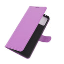 For Alcatel 3X 2020 Litchi Texture Horizontal Flip Protective Case with Holder & Card Slots & Wallet(Purple)