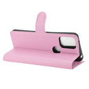 For Alcatel 3X 2020 Litchi Texture Horizontal Flip Protective Case with Holder & Card Slots & Wallet(Pink)