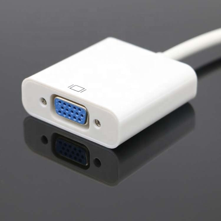 Mini DP to VGA Adapter Cable, Supports 1080P