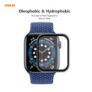 For Apple Watch 6/5/4/SE 44mm 2 PCS ENKAY Hat-Prince 0.2mm 9H Surface Hardness 3D Explosion-proof Aluminum Alloy Edge Full Screen Tempered Glass Screen Film