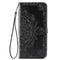 For Samsung Galaxy M31s Mandala Flower Embossed Horizontal Flip Leather Case with Bracket / Card Slot / Wallet / Lanyard(Black)