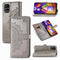 For Samsung Galaxy M31s Mandala Flower Embossed Horizontal Flip Leather Case with Bracket / Card Slot / Wallet / Lanyard(Gray)