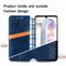 For LG Velvet 5G Cubic Grid Pressed Horizontal Flip Magnetic PU Leather Case with Holder & Card Slots & Wallet(Blue)