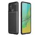 For OPPO A53 (2020) Carbon Fiber Texture Shockproof TPU Case(Black)