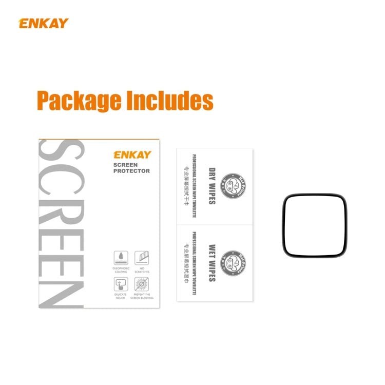 1 PCS For Fitbit Versa 3 / Fitbit Sense ENKAY Hat-Prince 3D Full Screen Soft PC Edge + PMMA HD Screen Protector Film