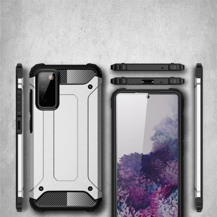 For Samsung Galaxy S20 FE 5G Magic Armor TPU + PC Combination Case(Silver)