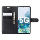 For Samsung Galaxy S20 FE 4G / 5G Litchi Texture Horizontal Flip Protective Case with Holder & Card Slots & Wallet(Black)