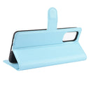 For Samsung Galaxy S20 FE 4G / 5G Litchi Texture Horizontal Flip Protective Case with Holder & Card Slots & Wallet(Blue)