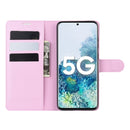 For Samsung Galaxy S20 FE 4G / 5G Litchi Texture Horizontal Flip Protective Case with Holder & Card Slots & Wallet(Pink)