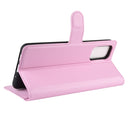 For Samsung Galaxy S20 FE 4G / 5G Litchi Texture Horizontal Flip Protective Case with Holder & Card Slots & Wallet(Pink)
