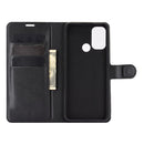 For OPPO A53 2020/OPPO A32 2020 Litchi Texture Horizontal Flip Protective Case with Holder & Card Slots & Wallet(Black)