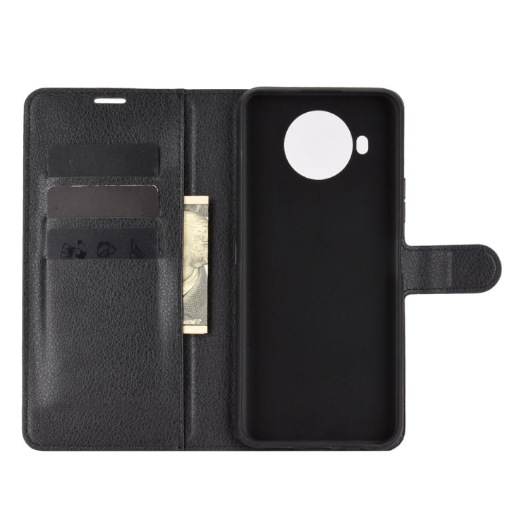 For Nokia 8.3 5G Litchi Texture Horizontal Flip Protective Case with Holder & Card Slots & Wallet(Black)
